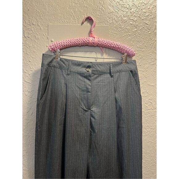 Wild Fable Grey Striped Dress Pants Woman’s Size 16 - Picture 3 of 9